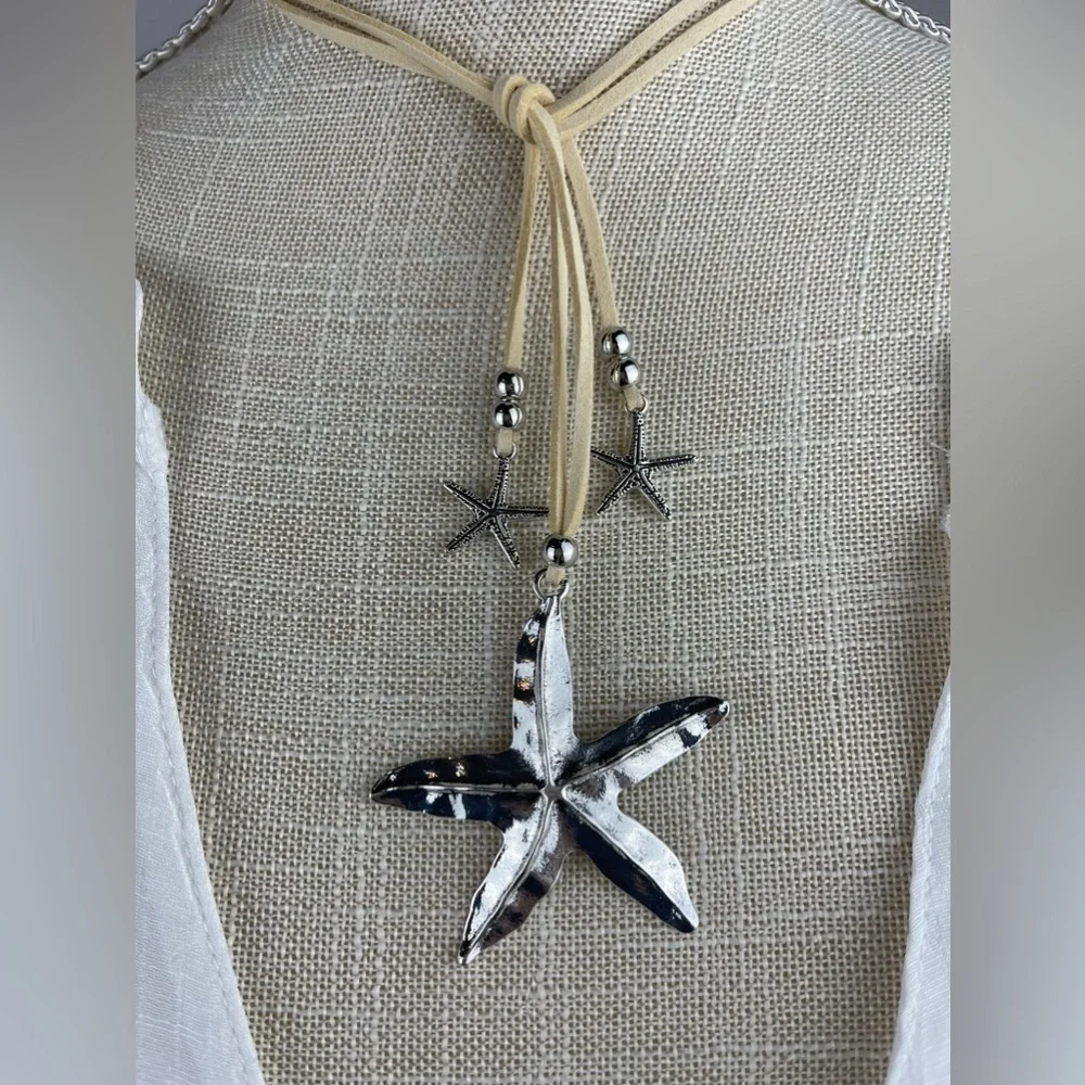 Bohemian Starfish Pendant Necklace - Picture 2 of 6